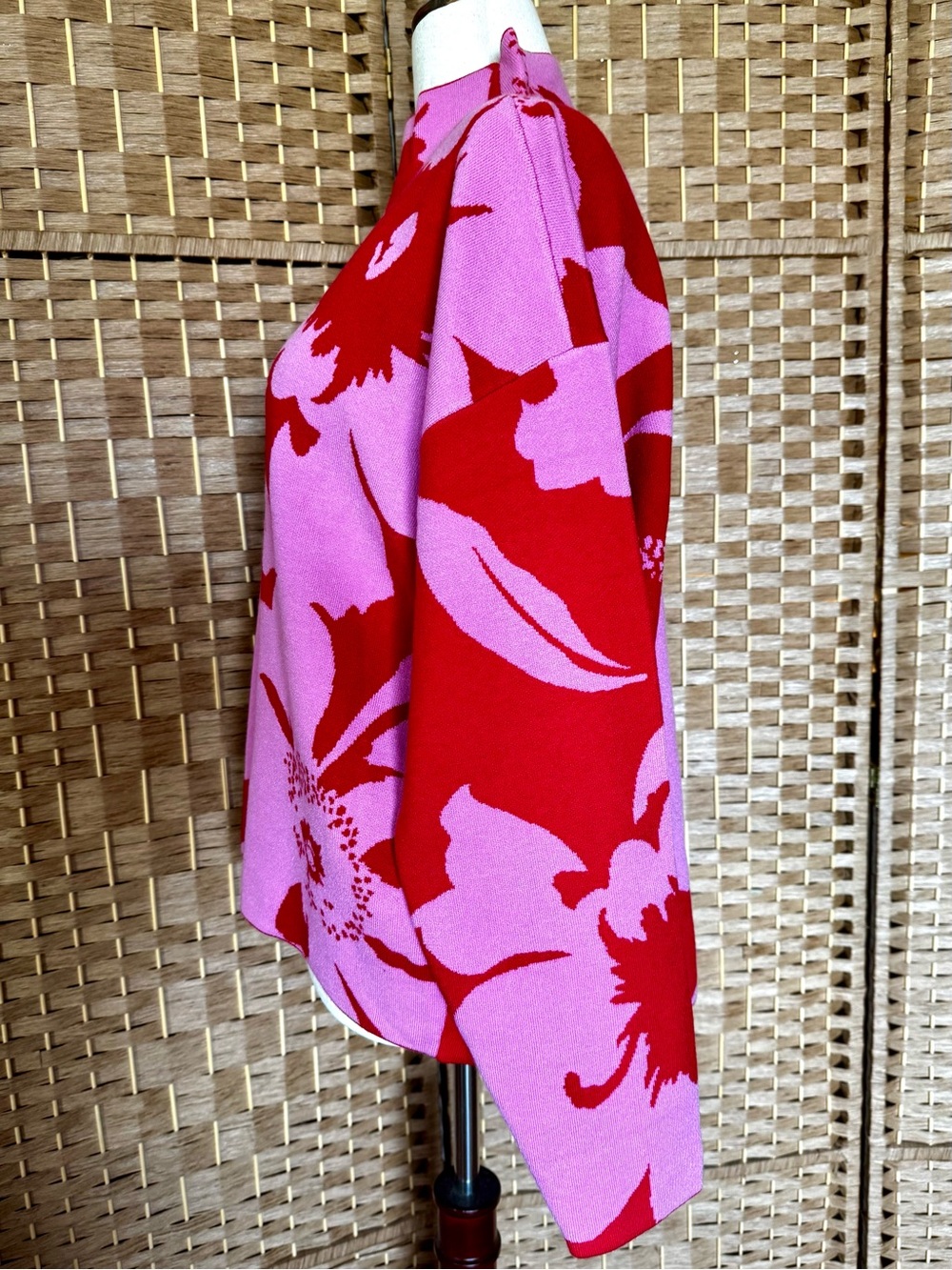 NWT Maeve red & pink mock neck sweater XL - Picture 7 of 12